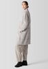 Luxe Alpaca Windowpane Stand Collar Coat