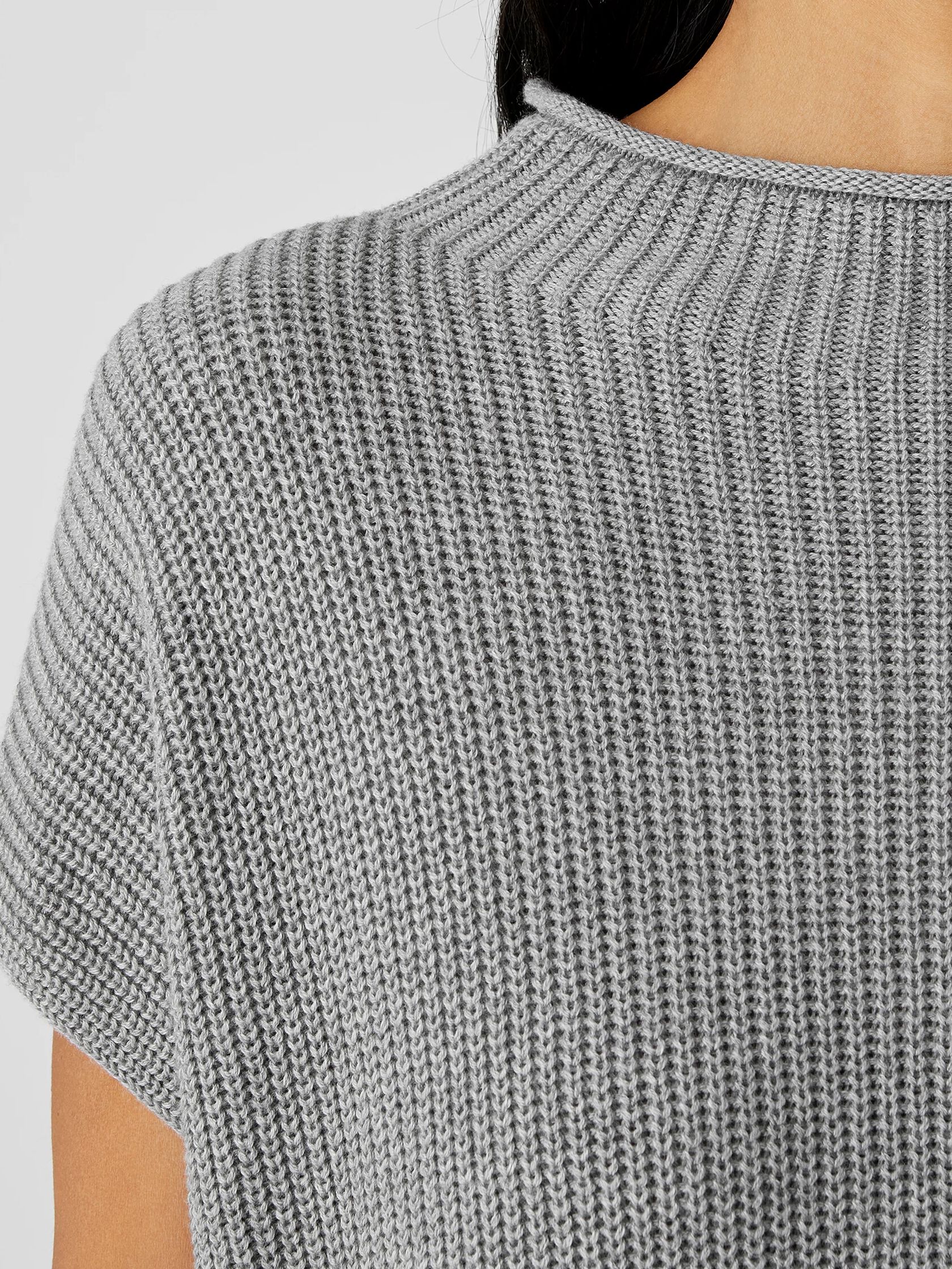 Peruvian Organic Cotton Blend Funnel Neck Top