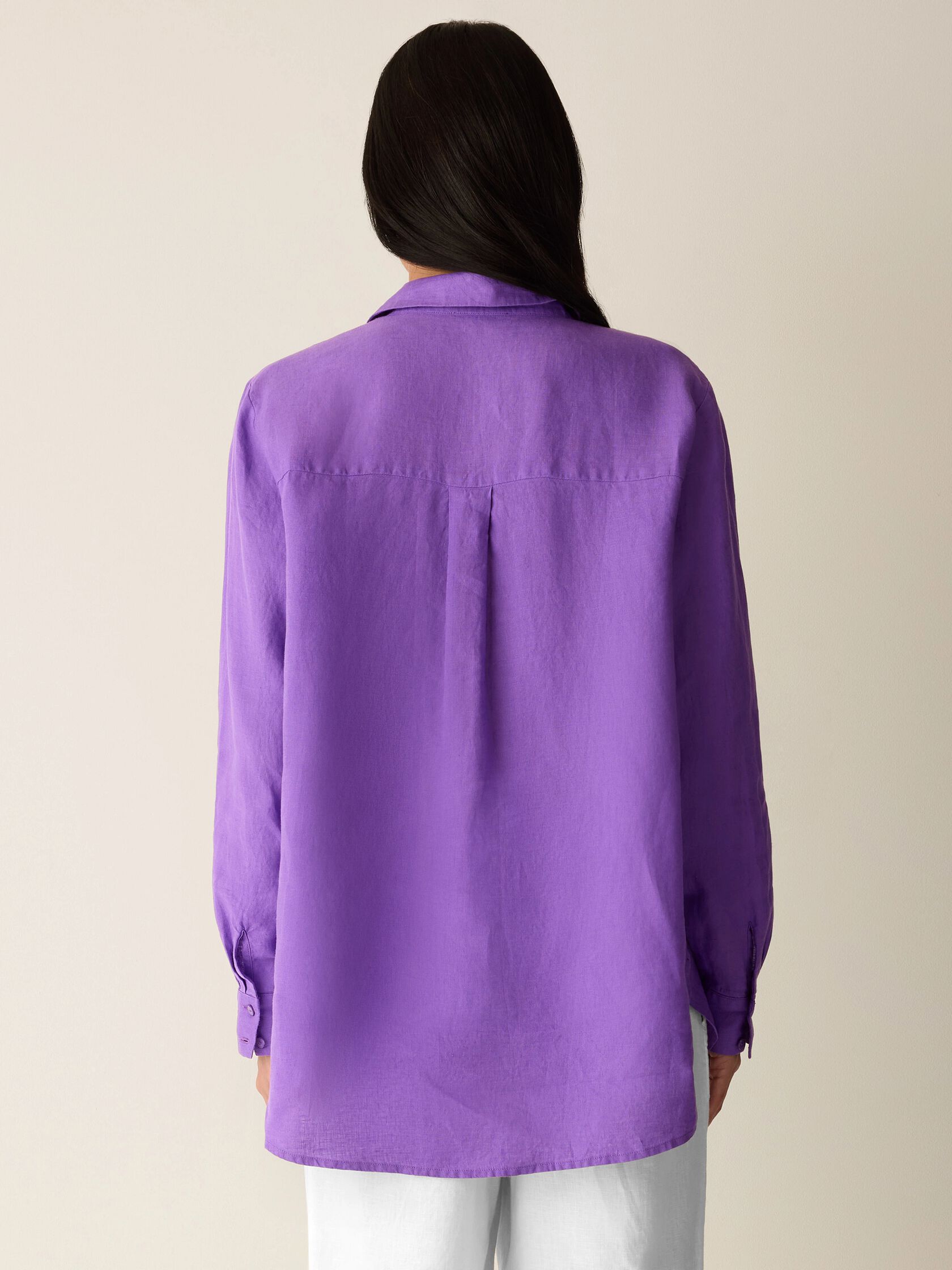 Organic Handkerchief Linen Classic Collar Shirt