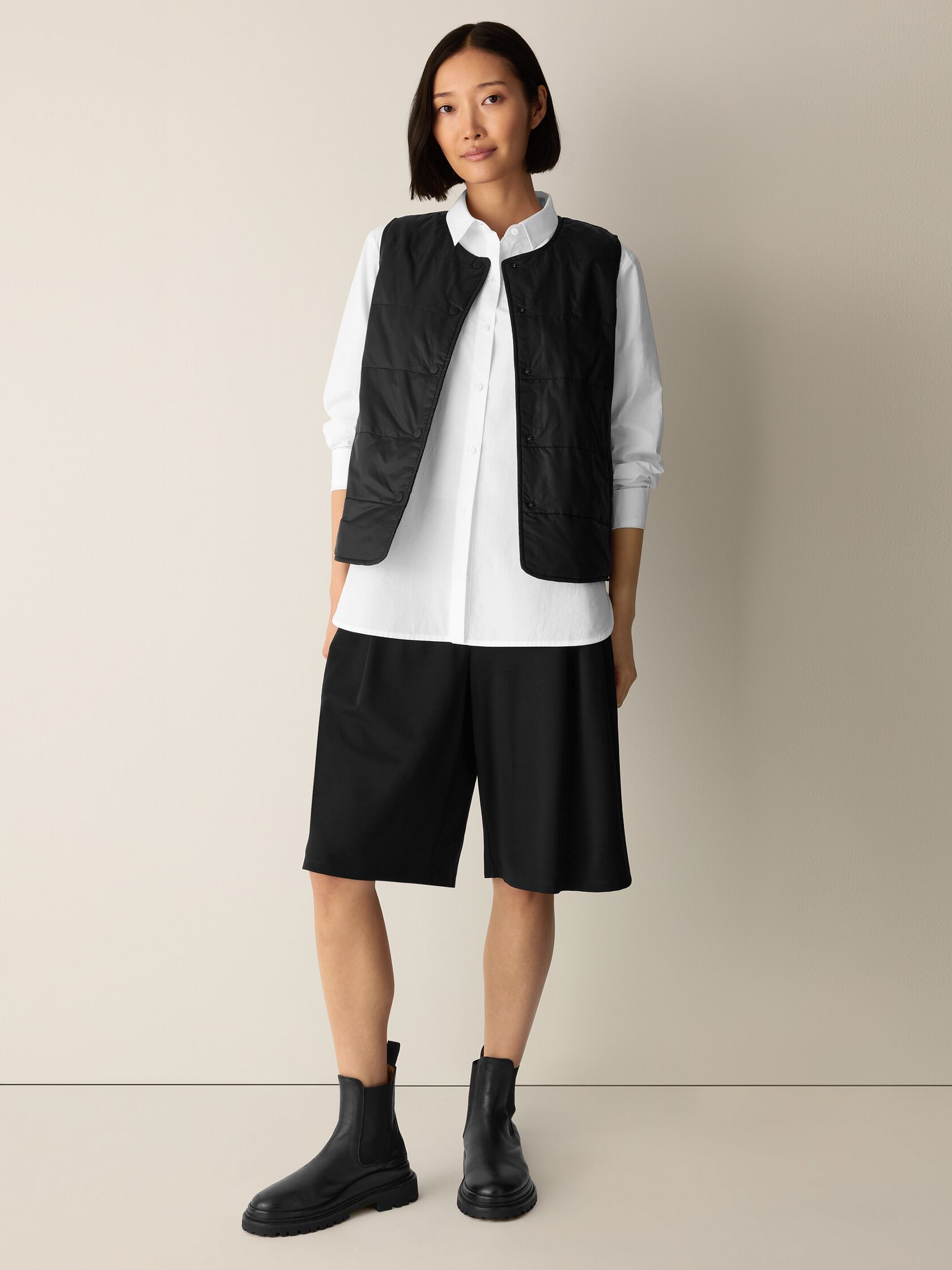 Organic Cotton Poplin Classic Collar Shirt