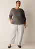 Organic Pima Cotton Jersey 3/4-Sleeve Tee