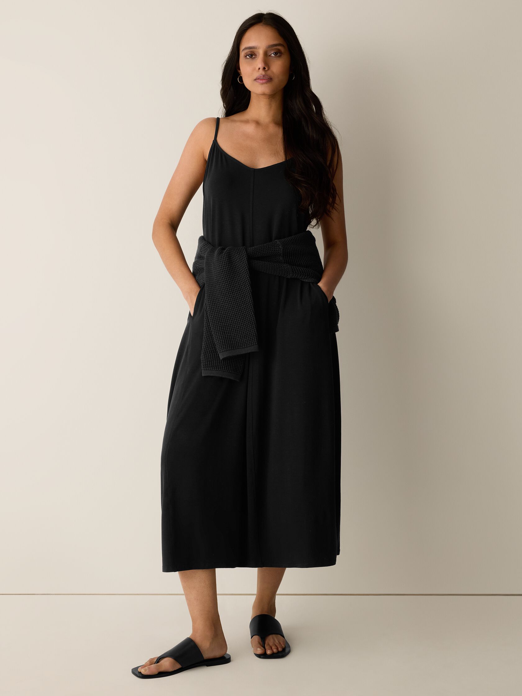 Fine Jersey Lantern Dress