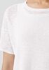 Organic Cotton Linen Slub Jewel Neck Top