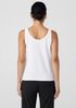Pima Cotton Stretch Jersey Scoop Neck Tank