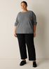 Striped Organic Cotton Slub Bateau Neck Top