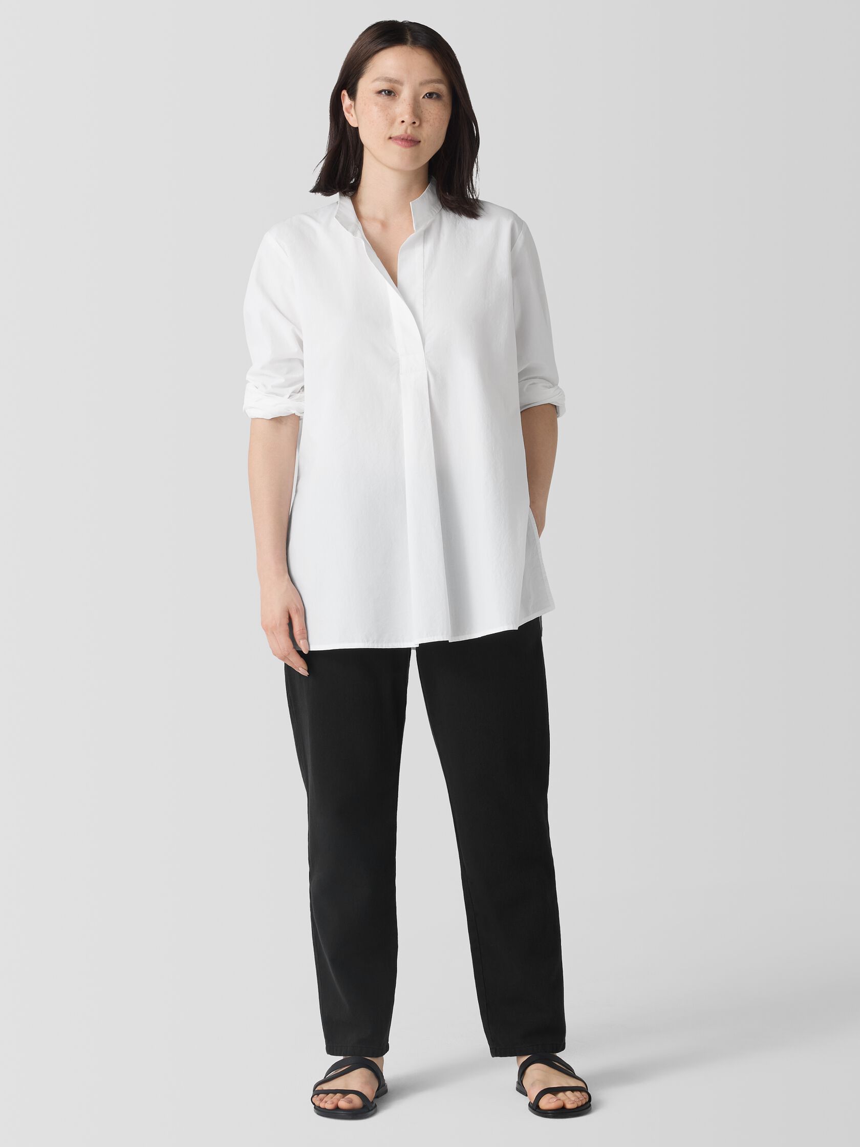 Garment-Dyed Utility Organic Cotton Tapered Pant