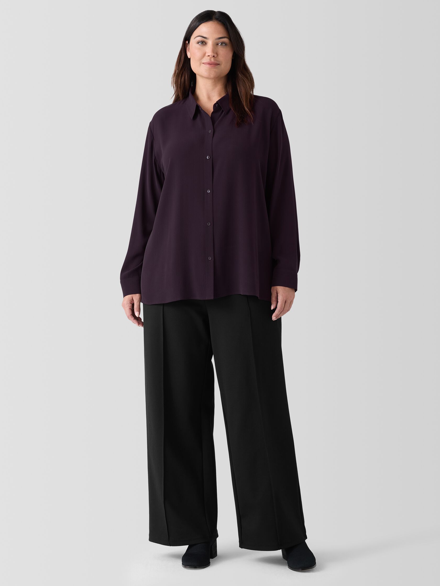 Washable Flex Ponte Pintuck Wide Pant