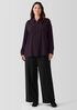 Washable Flex Ponte Pintuck Wide Pant