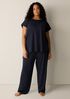 Organic Cotton Interlock Jewel Neck Sleep Tee