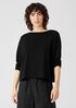 Organic Linen Cotton Jersey Box-Top