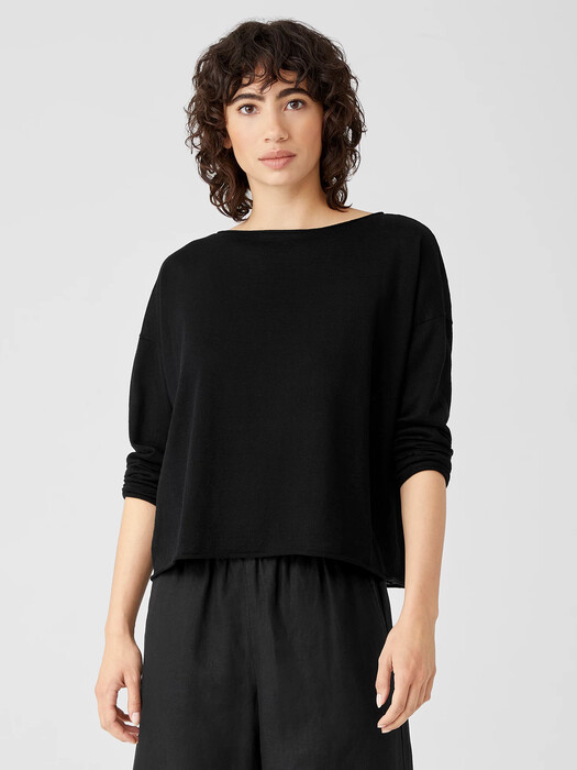 Organic Linen Cotton Jersey Box-Top