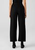 Boiled Wool Jersey Wide-Leg Pant