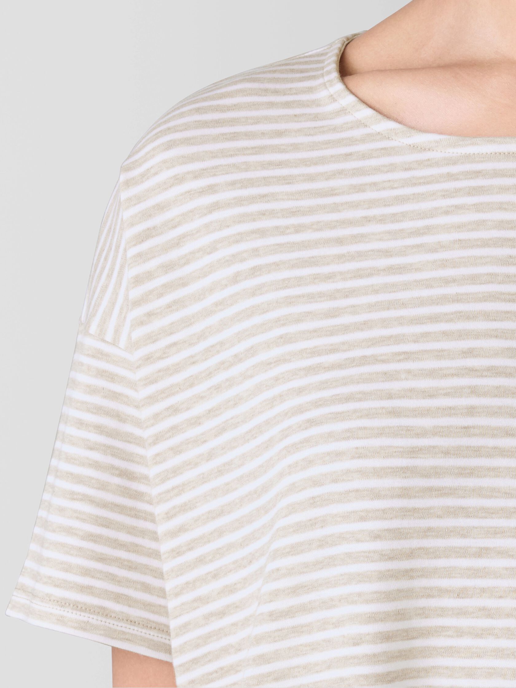 Striped Organic Cotton Interlock Sleep Dress