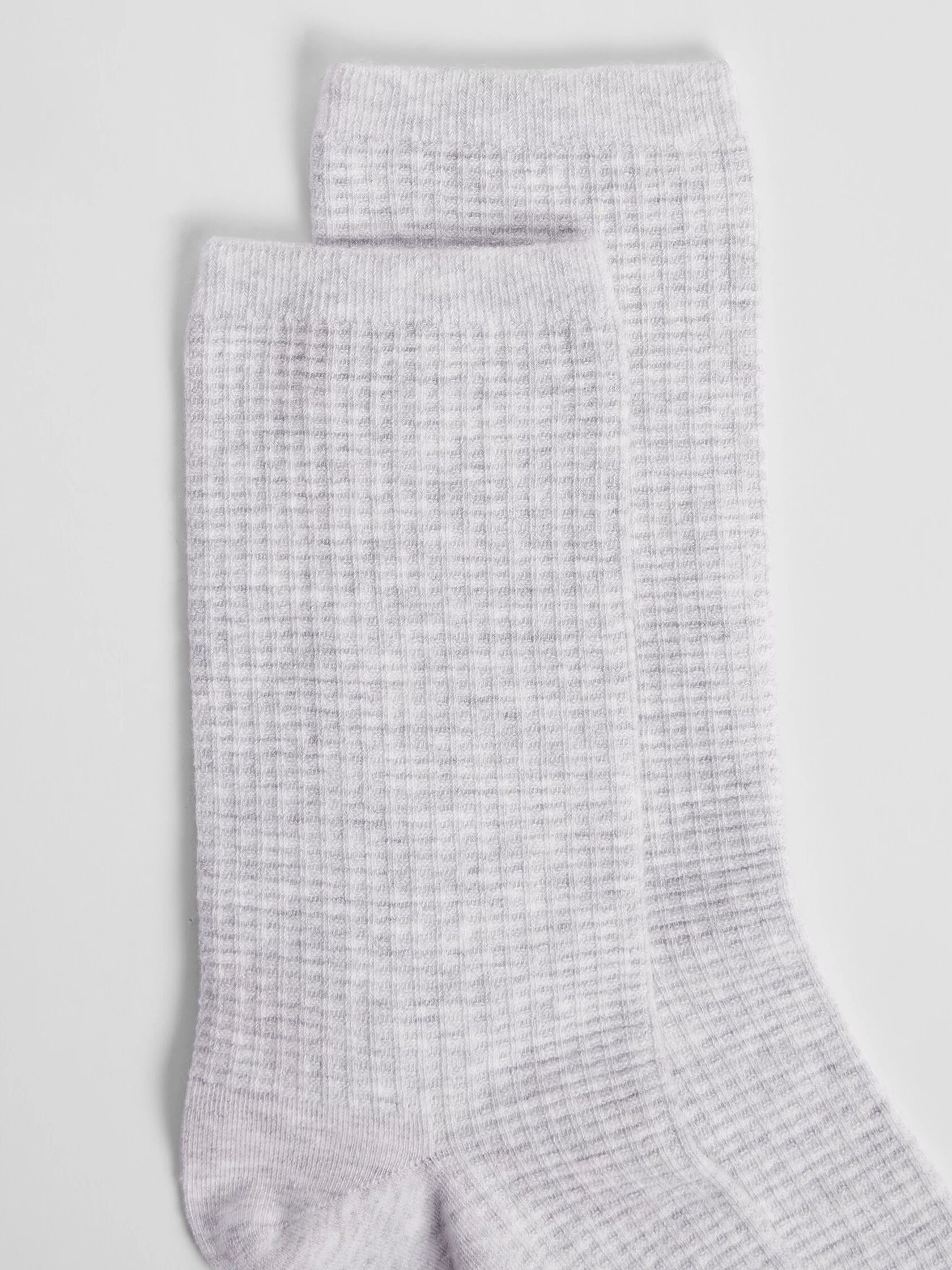 Cotton Waffle Crew Sock