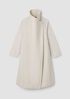Light Cotton Nylon Drape Neck Coat