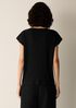 Textured Stretch Rib Round Neck Top