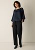 Dimensional Silk Jacquard Box-Top