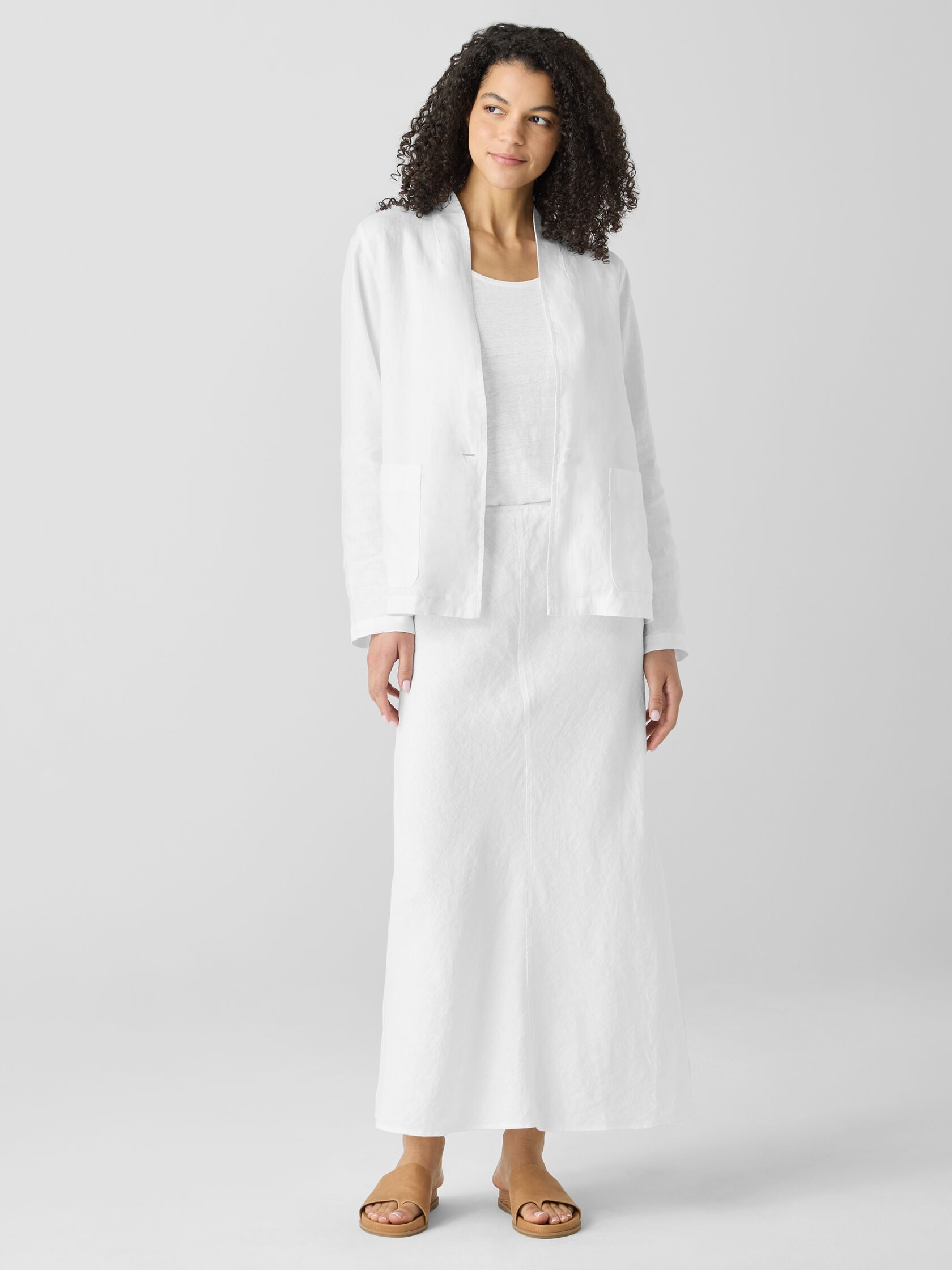 Organic Linen Bias Skirt