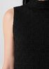 Bubble Jacquard Funnel Neck Top