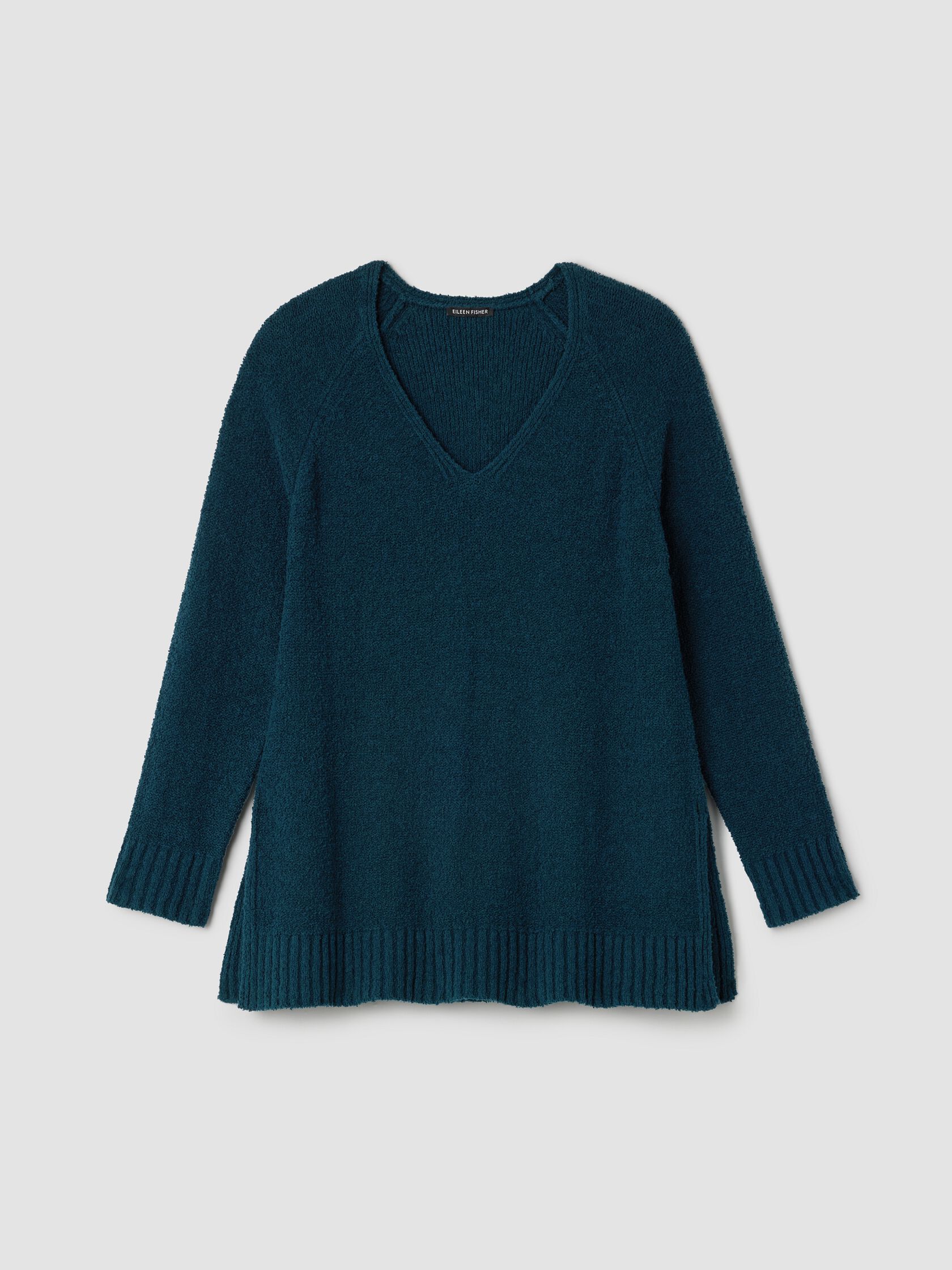 Cotton Fluff V-Neck Top
