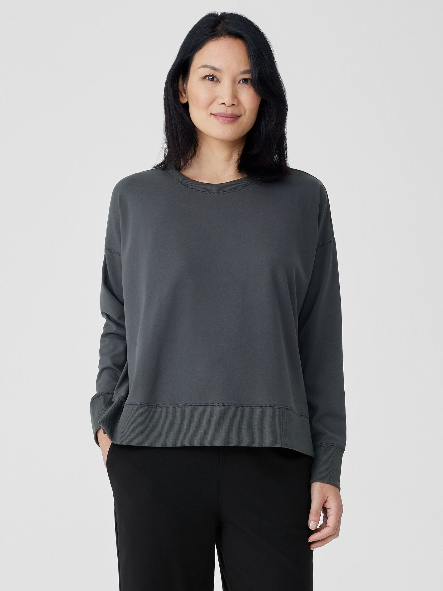 Pima Cotton Stretch Jersey Box-Top