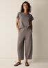 Garment-Dyed Organic Cotton Terry Lantern Pant