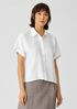 Organic Handkerchief Linen Short-Sleeve Shirt