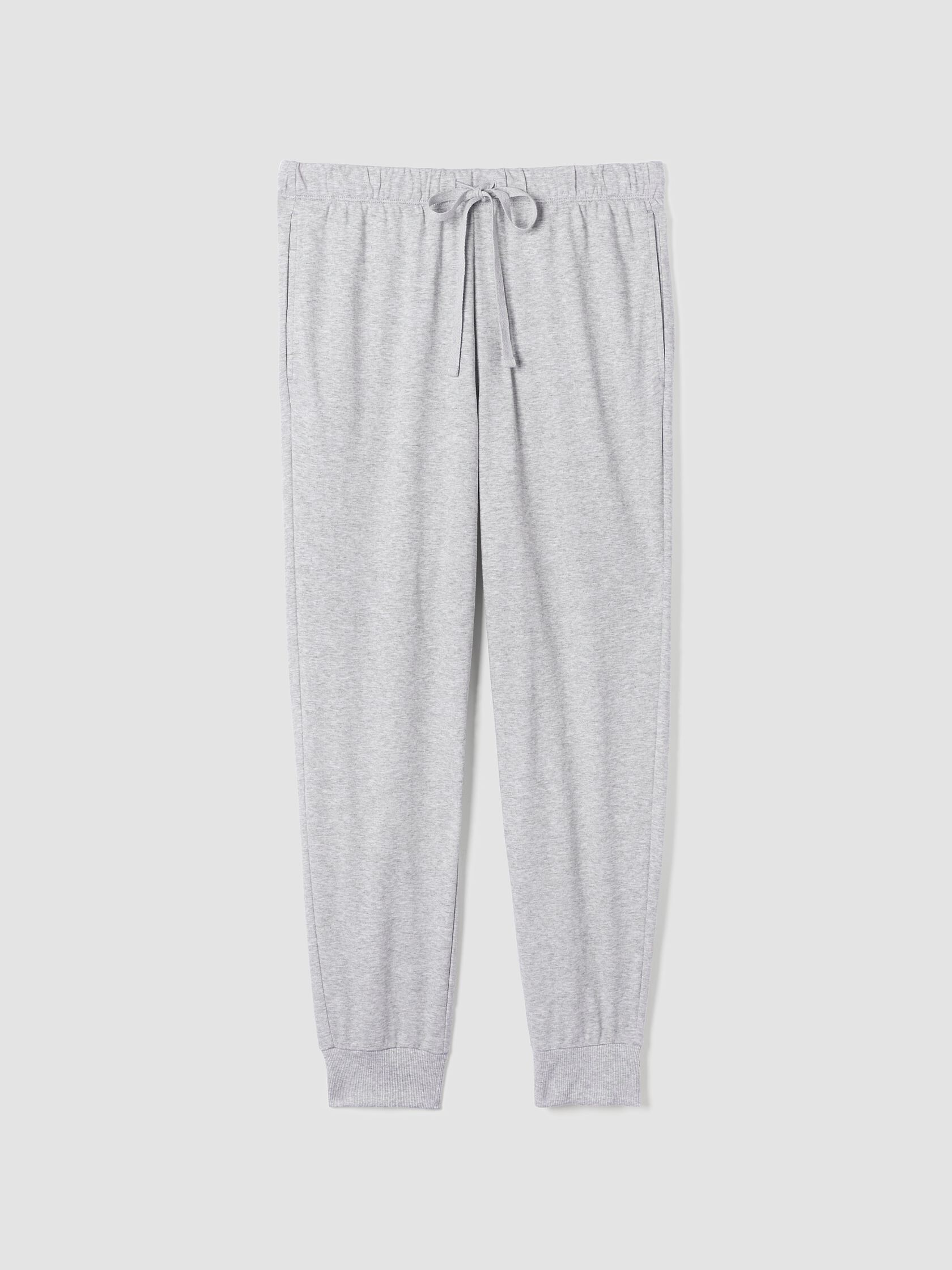 Mélange Organic Cotton Interlock Jogger Sleep Pant