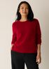 Cashmere Silk Boucle Bliss Crew Neck Top
