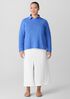 Organic Linen Cotton Slub Crew Neck Top