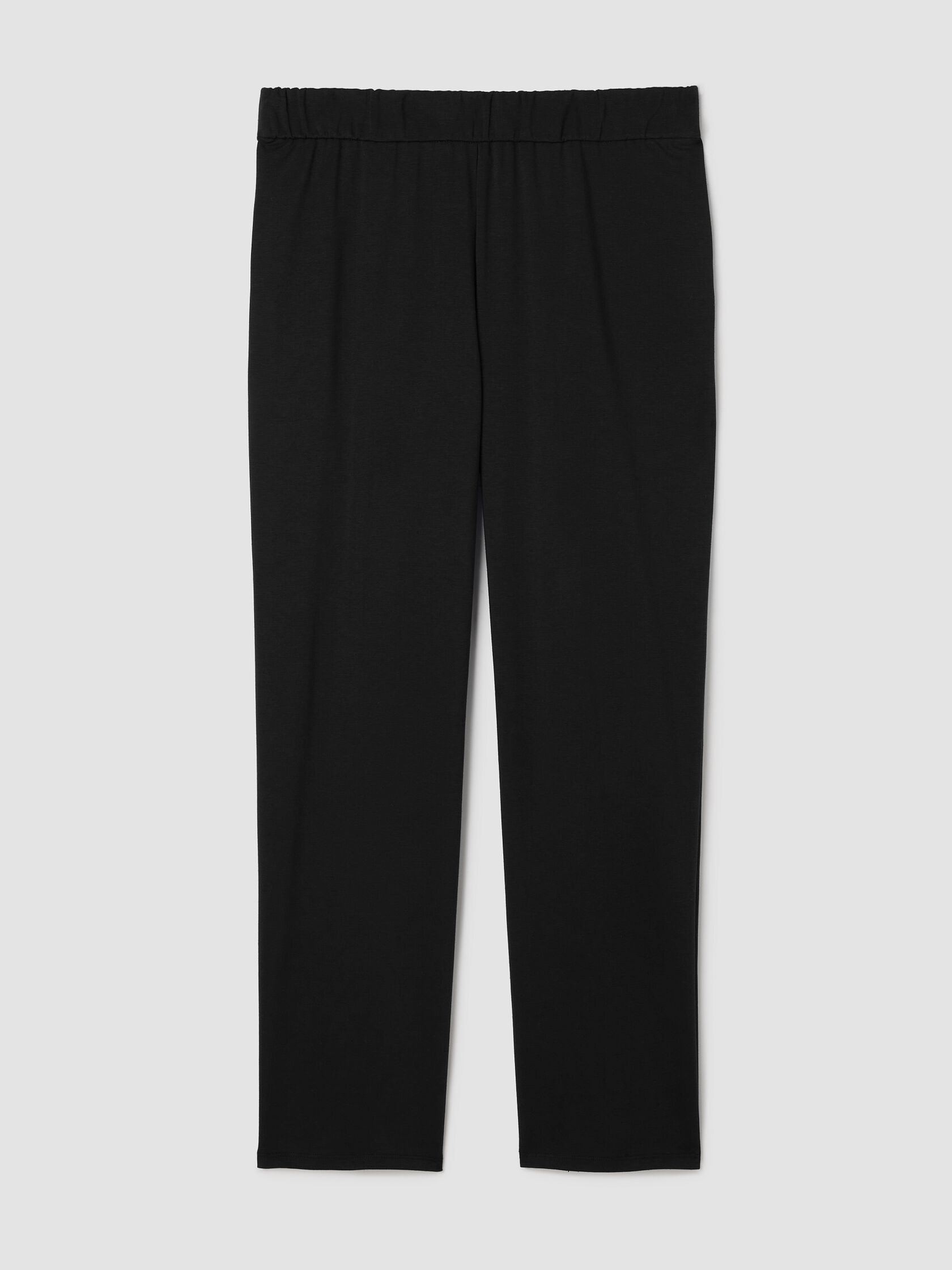 Cotton Blend Ponte Straight Pant