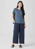 Organic Linen Jersey Crew Neck Tee