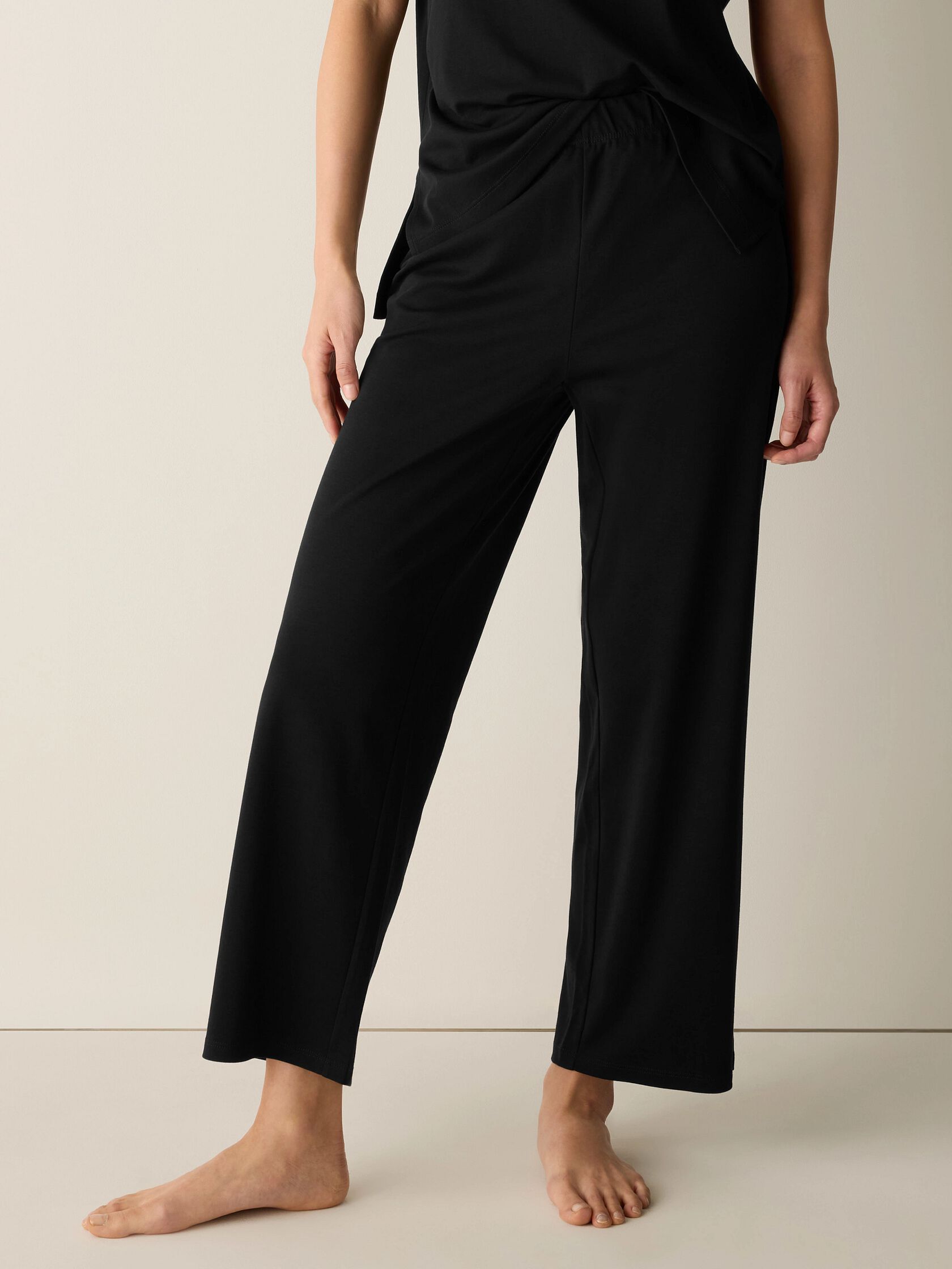 Organic Cotton Interlock Straight Sleep Pant