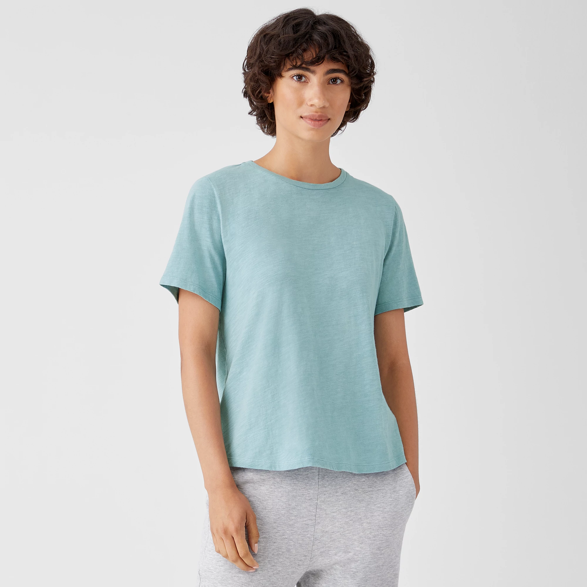 Organic Cotton Slub Tee | EILEEN FISHER