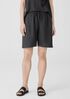 Garment-Dyed Organic Linen Shorts