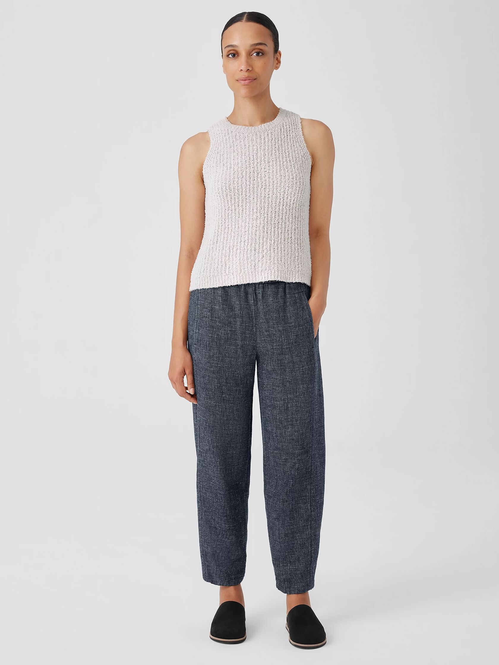 Tweedy Hemp Cotton Lantern Pant