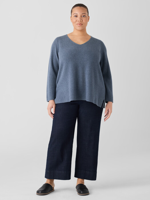 Italian Cashmere V-Neck Top
