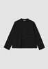 Organic Cotton Pucker Mandarin Collar Jacket