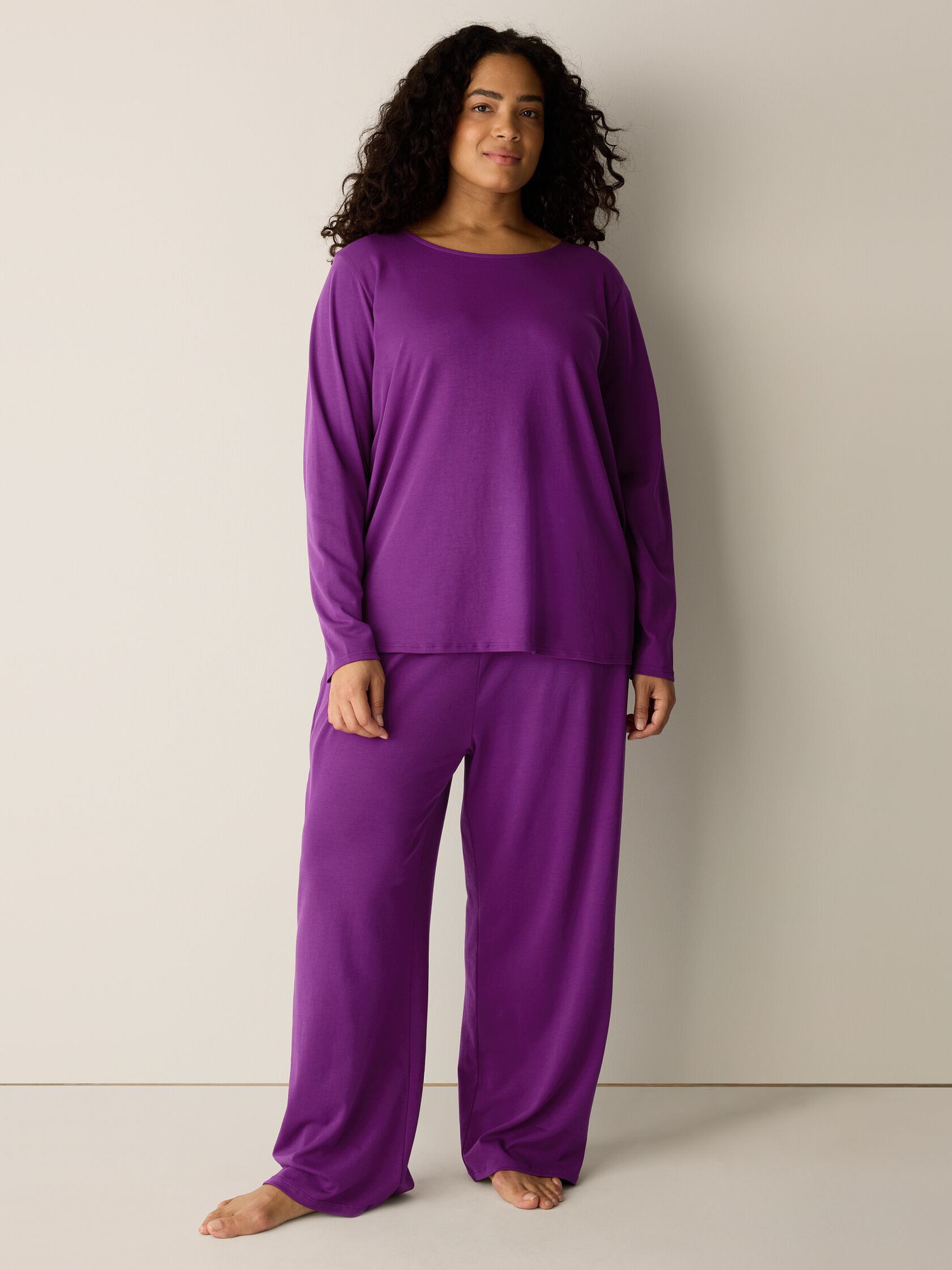 Organic Cotton Interlock Straight Sleep Pant