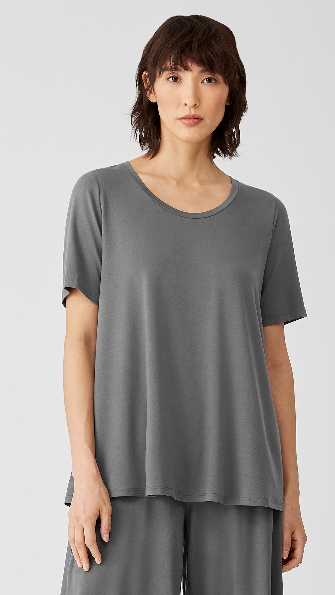 eileen fisher elbow sleeve tee