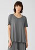 Fine Jersey Elbow-Sleeve Top