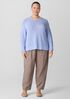 Organic Linen Cotton Slub Crew Neck Top