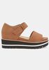 Luella Tumbled Nubuck Wedge Sandal