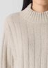 Cotton Fluff Rib Turtleneck Top