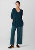 Cotton Fluff V-Neck Top