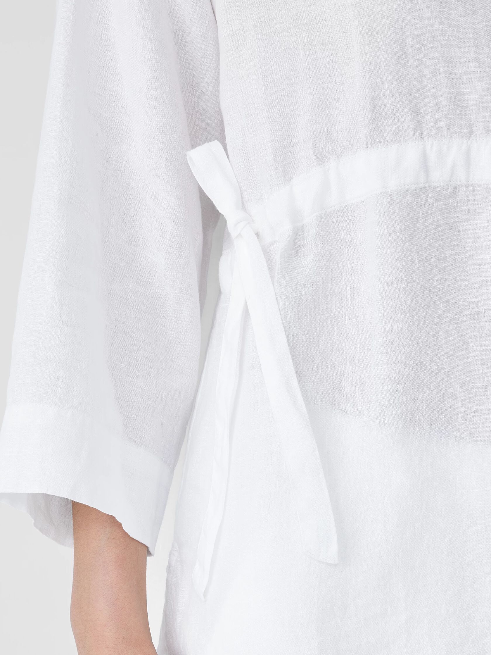 Handkerchief Linen Drawstring Top