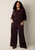 Brushed Organic Cotton Wide-Leg Pant