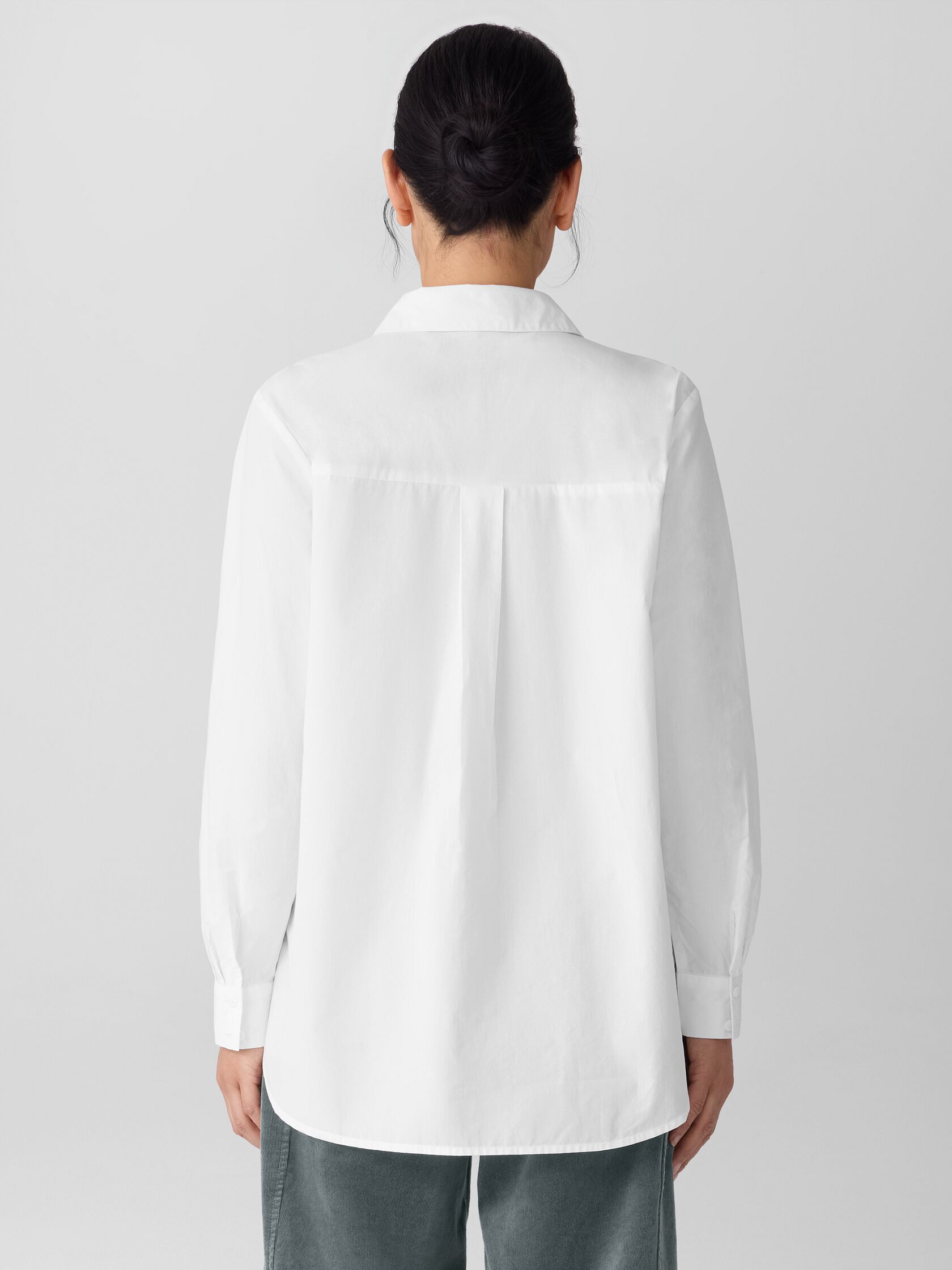 Organic Cotton Poplin Classic Collar Shirt