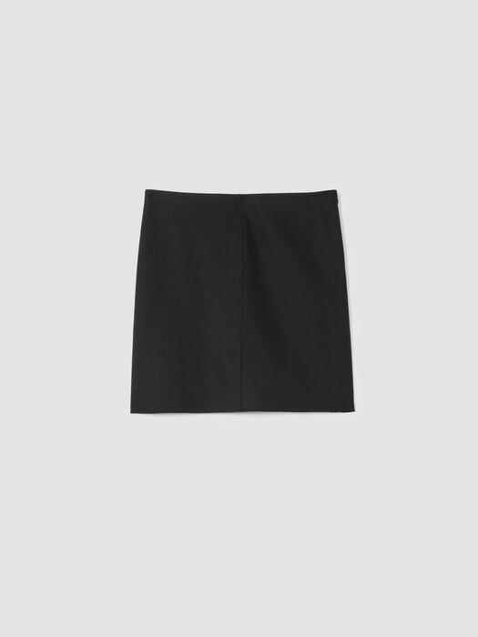 Felted Wool Jersey Mini Skirt in Regenerative Wool