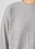 Double Layer Organic Cotton Crew Neck Top